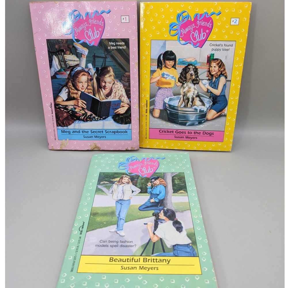 Always Friends Club Susan Meyers Set of Three Books Young Adults 1990s - Picture 1 of 9